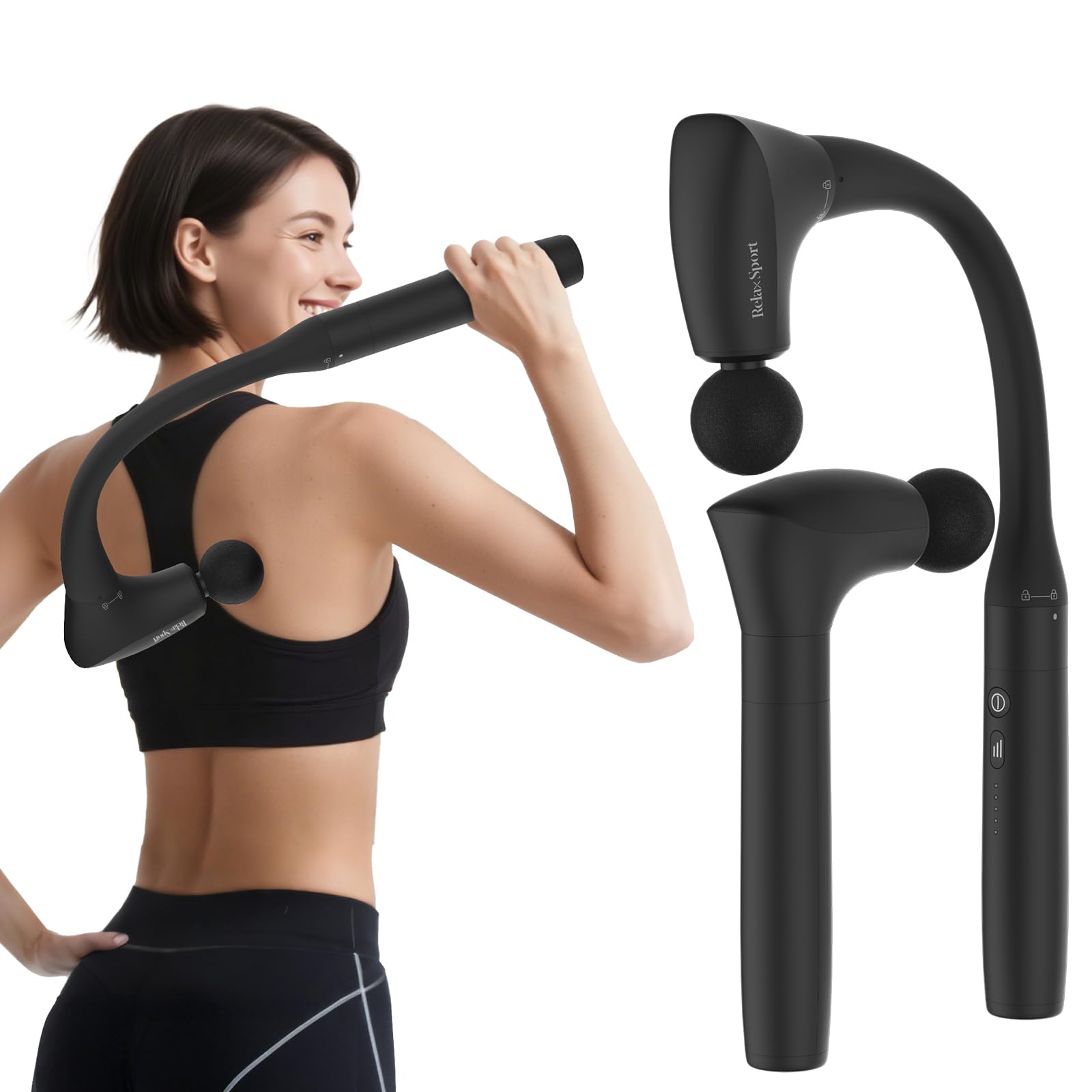 Amazon | RelaxSport筋膜リリースガン ハンディガン 2500mAh大容量