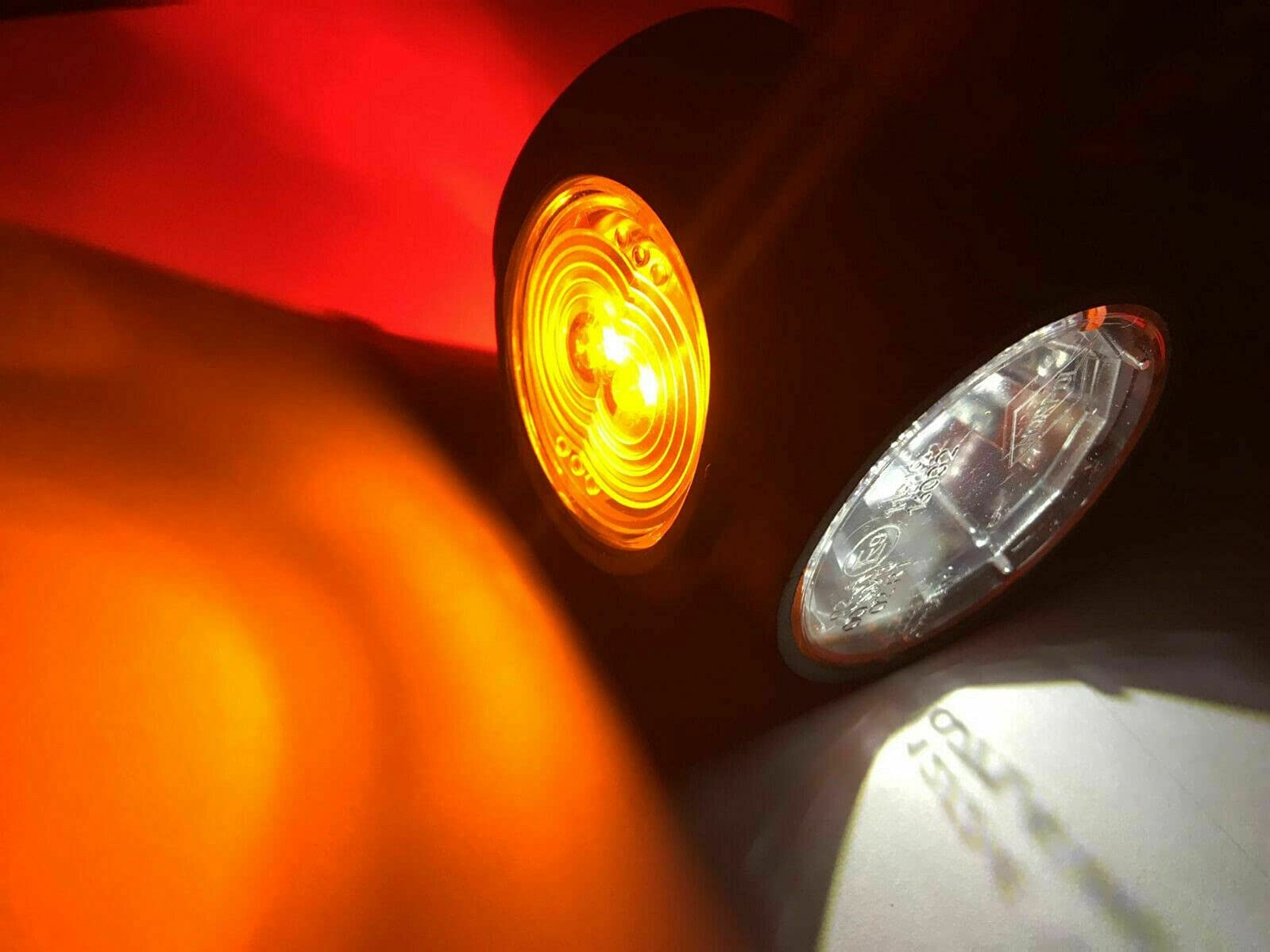 2 luces LED de gálibo E9 R + L para camiones, remolques
