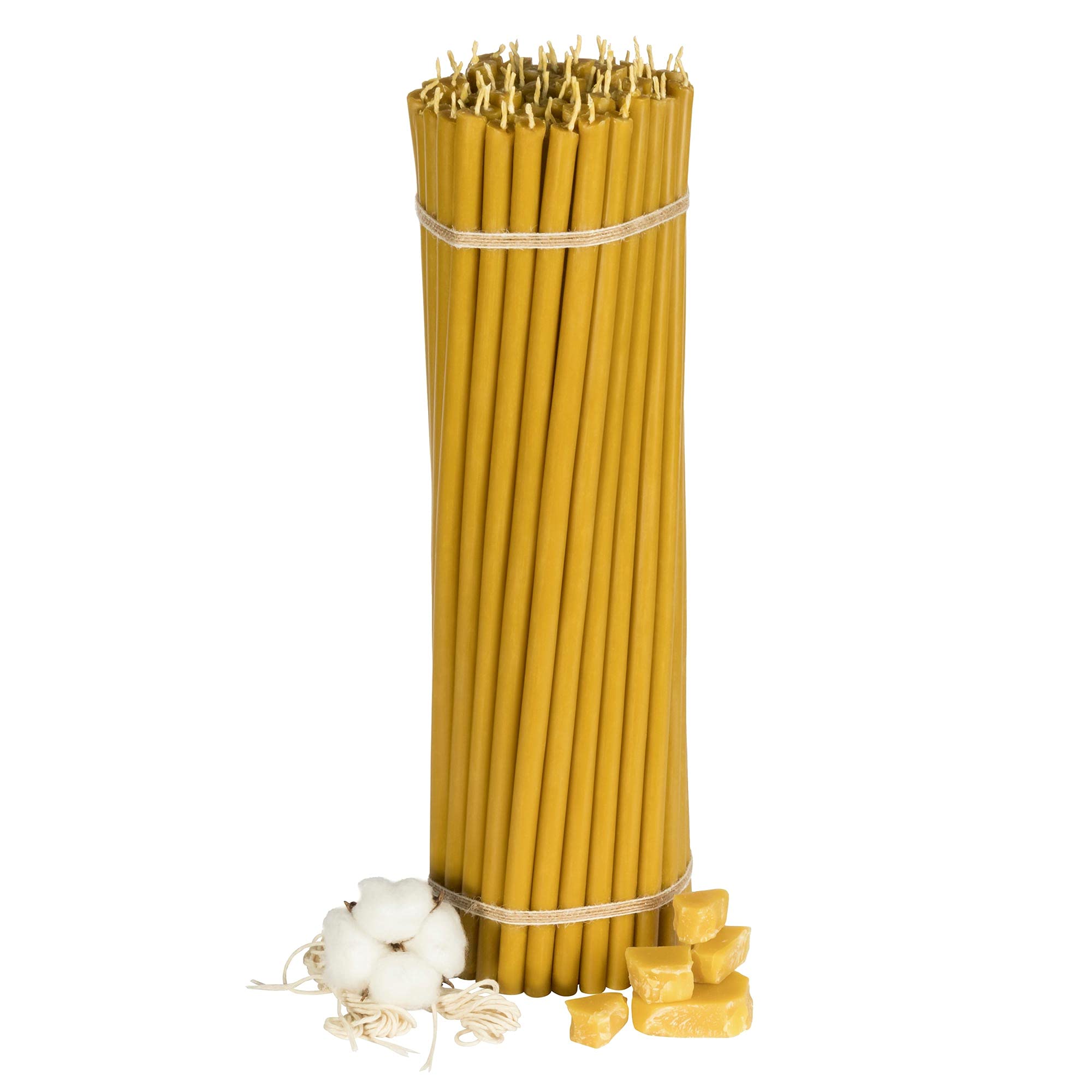 Candele In Cera D'Api Pure Danilovo - Per Preghiere, Meditazione E Decorazione - Foto 4