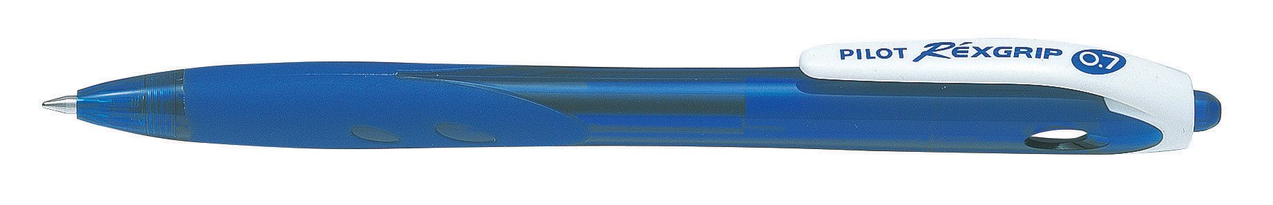 PilotBegreen Recycled Rexgrip Retractable Ballpoint 0.7 mm Tip (Box of 10) - Blue