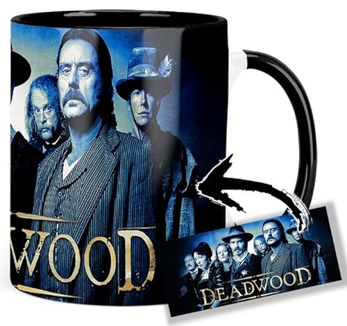 Bild: Deadwood Ian Mcshanetimothy Olyphant Robin Weigert Tasse Innen & Henkel Schwarz Keramikbecher Mug f�r 14,99 EUR bei amazon.de