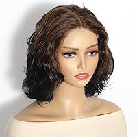 Vista 19 de Peluca Bob de encaje frontal de 13x4 de Karlami, peluca de cabello humano con encaje frontal transparente, sin pegamento, prearrancada, para Negro