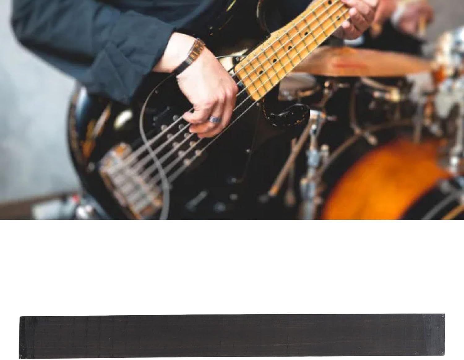 Tastiera per chitarra, in ebano, per fai da te, chitarra acustica, ukulele, accessori per strumenti musicali