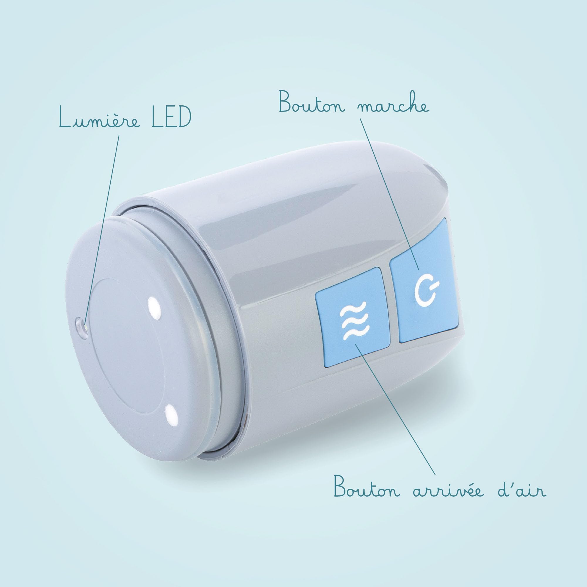 Medintim AES 3 - Tête d'Aspiration Électrique Rechargeable pour Pompe à Érection Vacuum - Autonomie 6h - Éclairage LED - Garantie 2 ans - Compatible avec cylindre Medintim (cylindre non fourni)