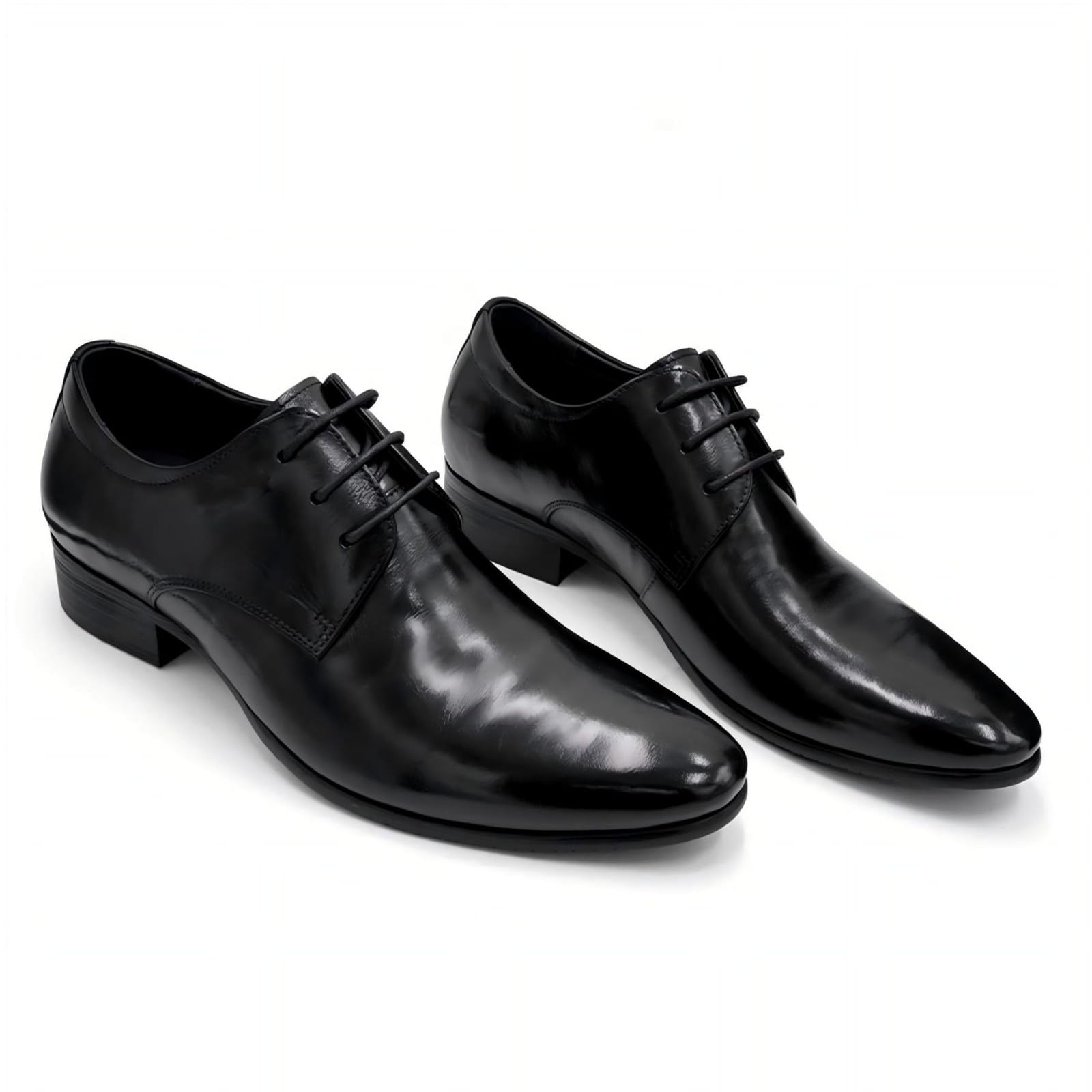Scarpe Eleganti da Uomo Classiche Scarpe Oxford Stringate A Punta Scarpe Formali in Pelle per Lavoro E Matrimonio