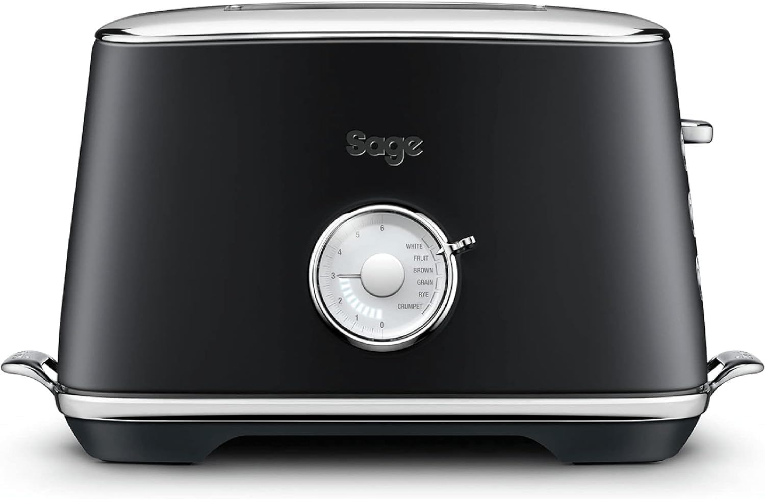SageToast Select Luxe 2 Slice Toaster with Extra-Wide Slots & time presets for each type of bread, Black Truffle, UAE Version, 2 Year Manufacturer Warranty