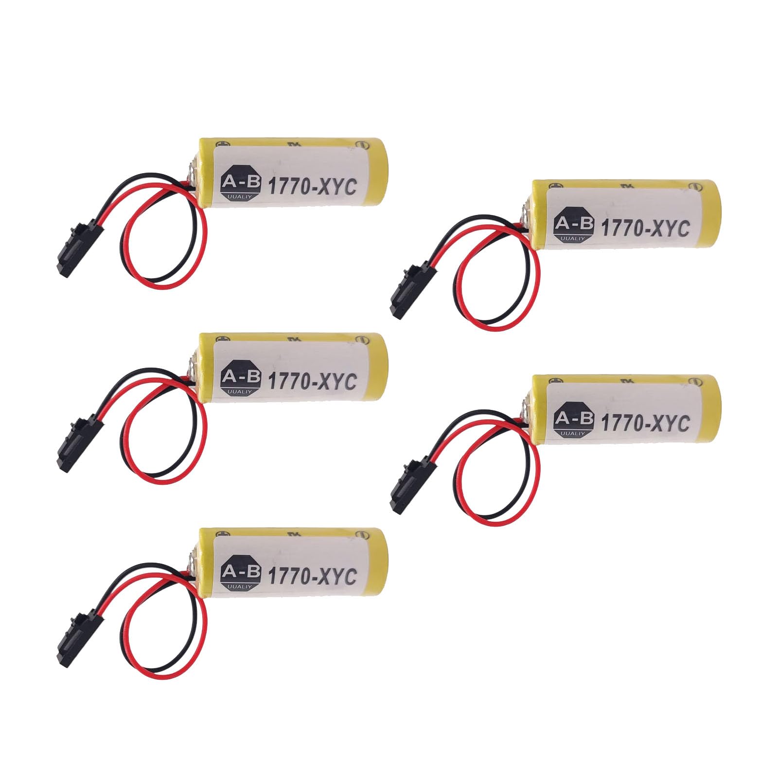 HYHGKHGKFKFKBFJ 《5 Pack》 3V 1800mAh 1770-XYC Battery for Allen Bradley PLC 1770-XYC/A 1770-XYB Cell,Non-Rechargeable