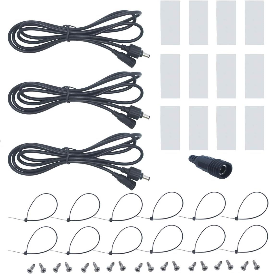 Self-adhesive Mounting Pads Screws Cable Ties Kit for Litever Plant Grow Lighting Kit LL-GLS