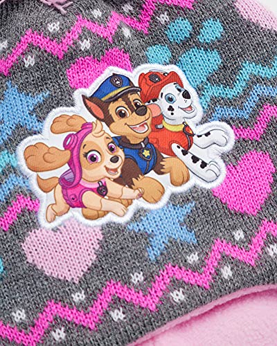 Nickelodeon Girls' Paw Patrol Winter Hat - 2 Pack Paw Patrol Pom Pom Beanie (Toddler)4