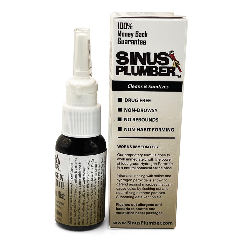 Sinus Plumber Hydrogen Peroxide Nasal Hygiene Mist, Immune Defense — Amazon image 3