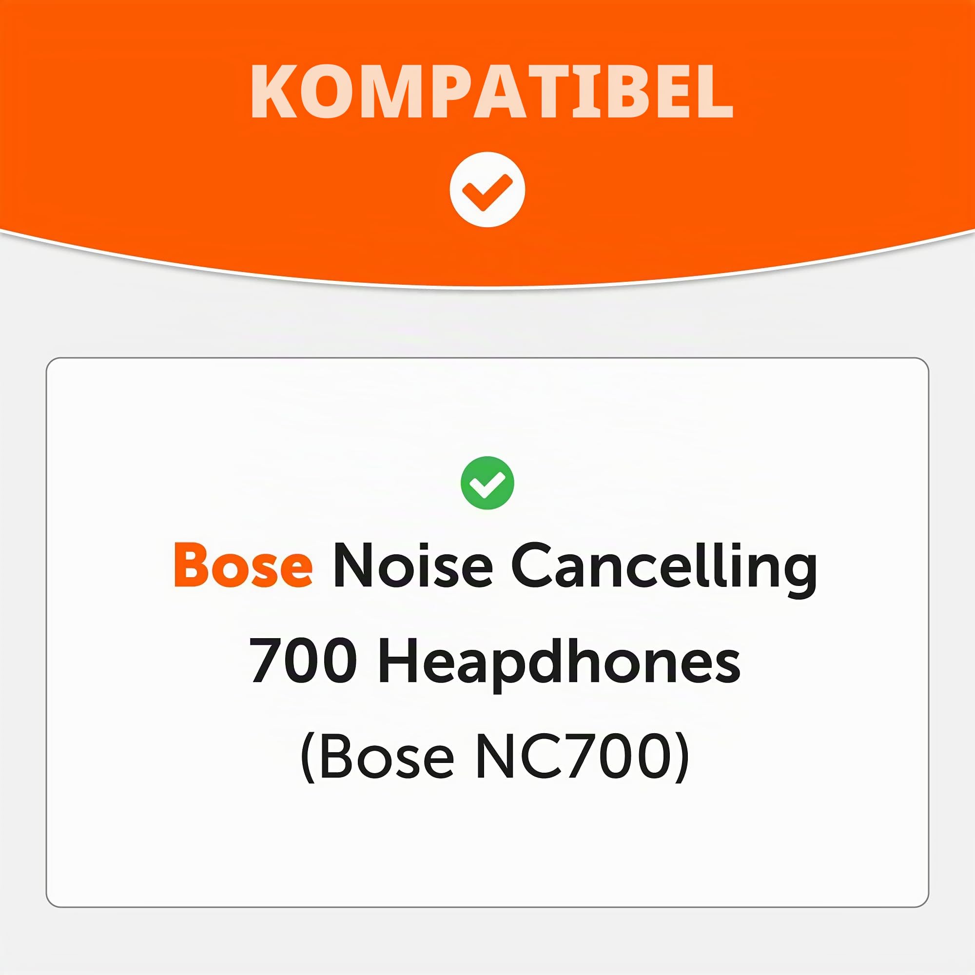 WC Wicked Cushions Verbesserte Ersatz-Ohrpolster für Bose 700 Noise Cancelling-Kopfhörer (NC700) – weicheres PU-Leder, luxuriöser Memory-Schaum, zusätzliche Dicke, extra langlebig | Schwarz