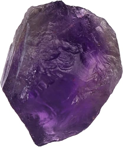 GEMHUB Amatista natural de 15.00 quilates con certificación EGL áspera para reiki, corte, volteo, envoltura