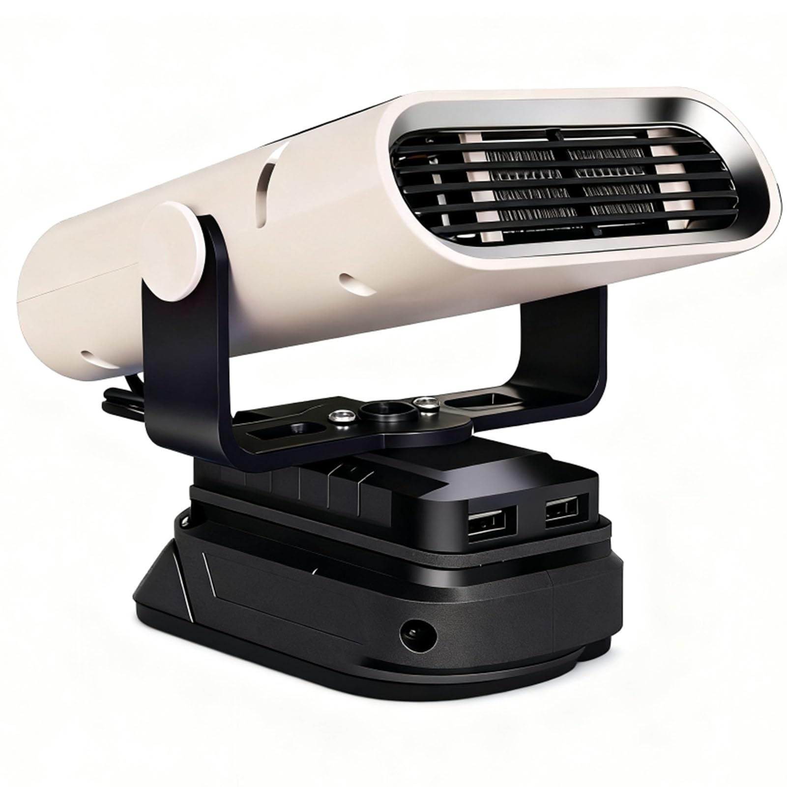 Sxhlseller Calentador Portátil Inalámbrico para Batería, Descongelador de Coche Giratorio de 360° y Calentador Espacial con 2 Ajustes de Calor para Lugar de Trabajo, Taller y Camping