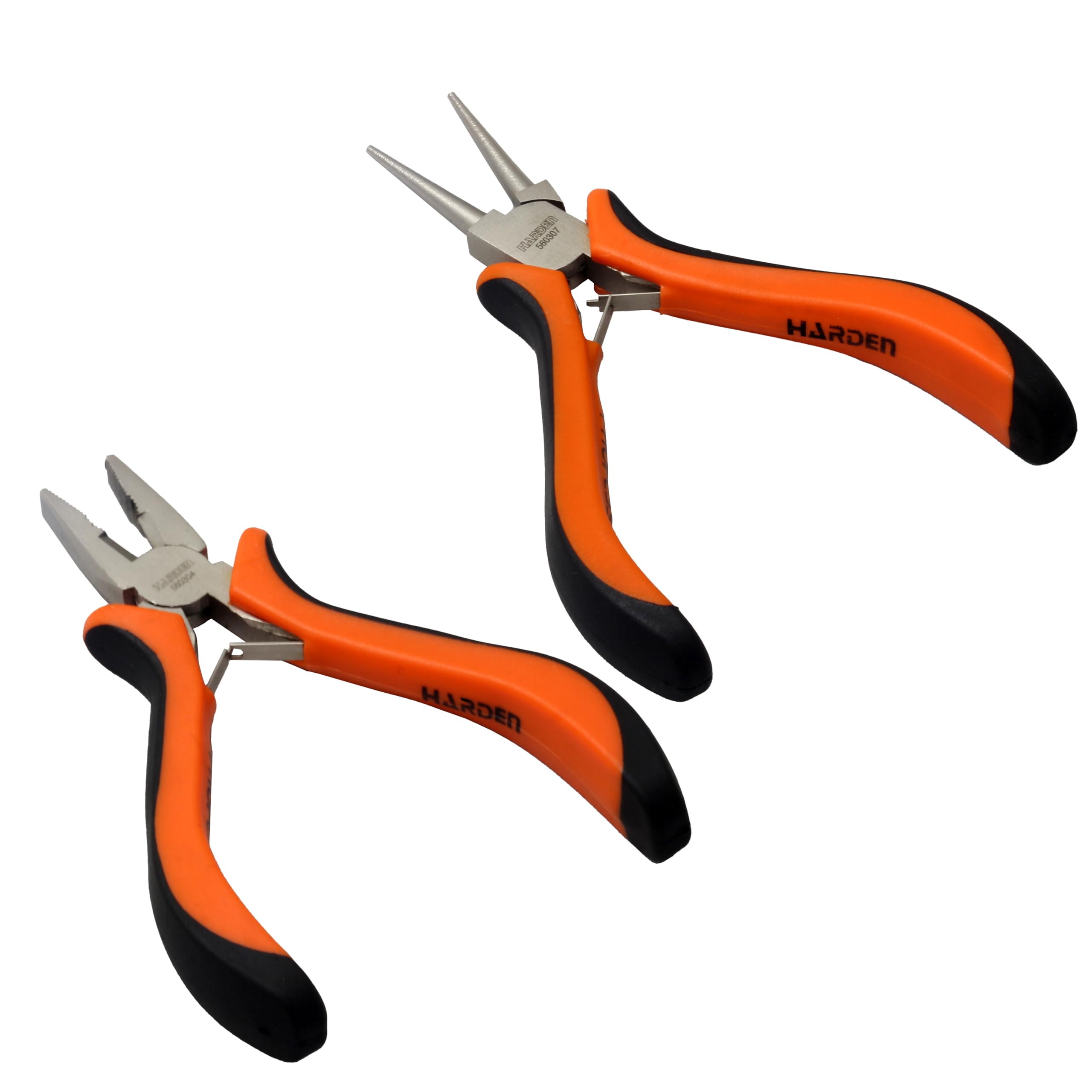 Harden 4.5" Mini Combination Plier And Round Nose Plier - Professional Series - Made of CRV Steel, Non-Slip Handle - 560304 07 (B09P84PD56) Amazon Price History, Amazon Price Tracker