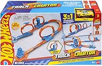 Hot Wheels Triple Loop Pack Track Set with 1:64 Die-Cast Car - Build Epic 3-Loop Stunts, Speed Snap Tracks & Legacy Adapters