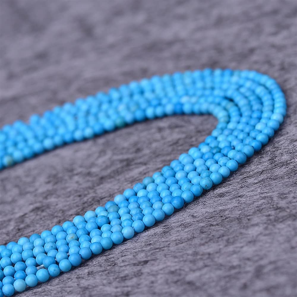 Domowe Kolekcje Niebieskie Luźne Koraliki 2-3 mm Półfiniowane DIY Biżuteria Koraliki Kulkowe 1 szt. Półfiniowane Koraliki (rozmiar: 2 mm/Pasek)