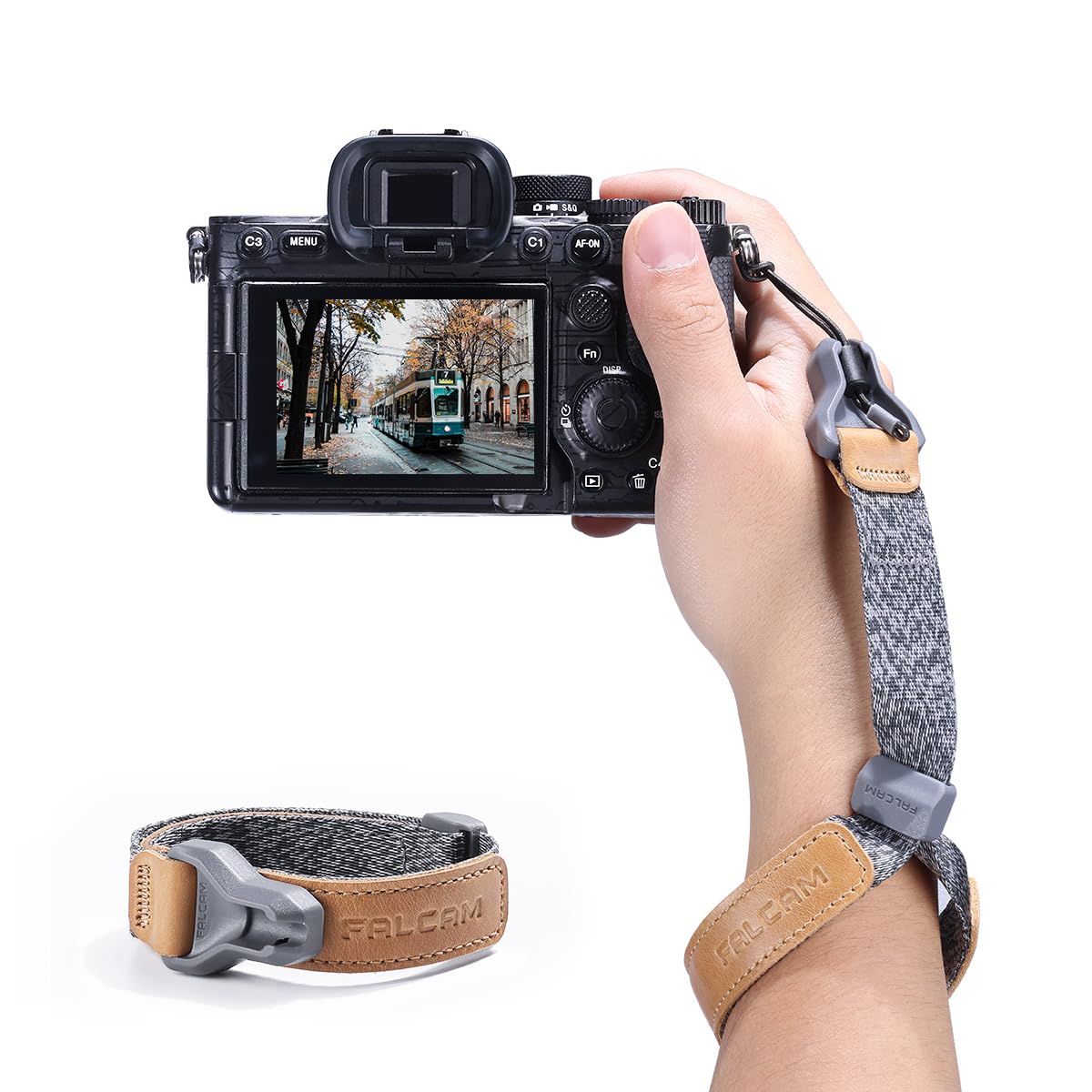 jusmo FALCAM Maglink Quick Magnetic Buckle Camera Wrist Strap, Camera Hand Strap Wrist Lanyard for DSLR or Mirrorless Camera