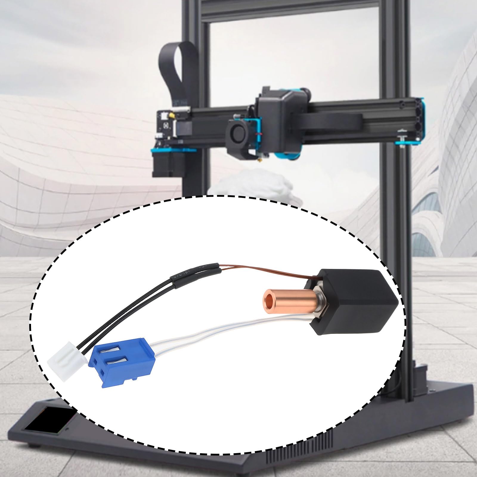 Kit d'extrudeuse pour Imprimante 3D 24 V 60 W Compatible avec Artillerie Sidewinder X1 X2