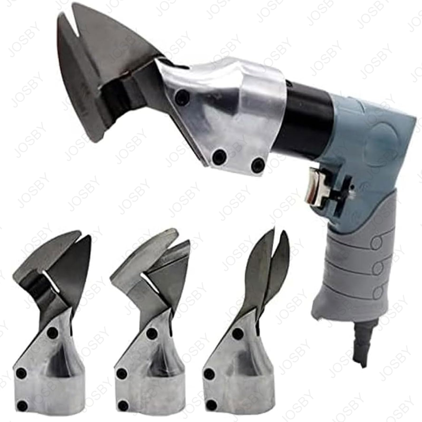 JOSBY Tijeras neumáticas industriales, cizallas Profesionales para Chapa metálica, 1800 RPM sin Carga, Entrada de Aire de 1/4", presión de Aire de Funcionamiento de 6-8 kg, Equipo para Corte de Metal