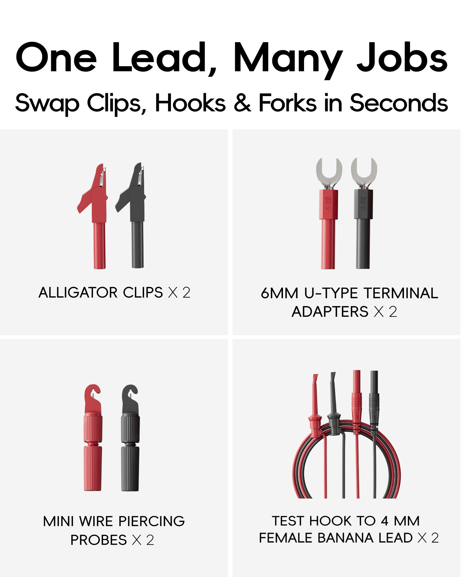 25-Piece Silicone Multimeter Test Leads, Automotive Back Probe Kit — Amazon image 5