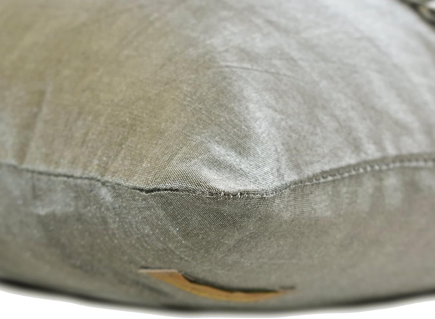 The HomeCentric Silver Standard Pillow Shams, Textured Ribbon Standard Pillow Shams, 20x26 inch (50x65 cm) Silk Standard Pillow Shams, Modern Standard Pillow Shams - Vintage Silver Love