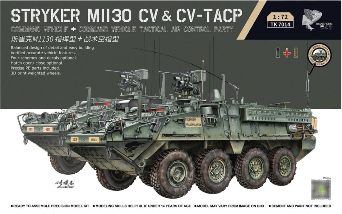 Border Model TK7014 1/72 Striker M1130 CV&CV-TACP 1+1 Model plastikowy (pojazd bojowy)