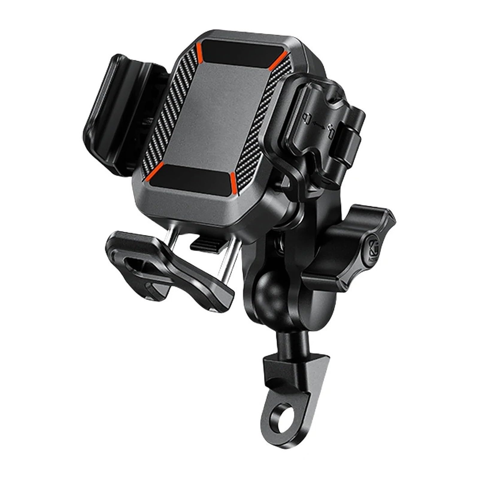 Porta Cellulare Bici Supporto Navigazione GPS Manubrio Supporto Antivibrazione Bicicletta Elettrica Supporto Per Smartphone Per Motociclette Compatibile Con Fotocamera Moto Navigazione GPS Staffa(Rear