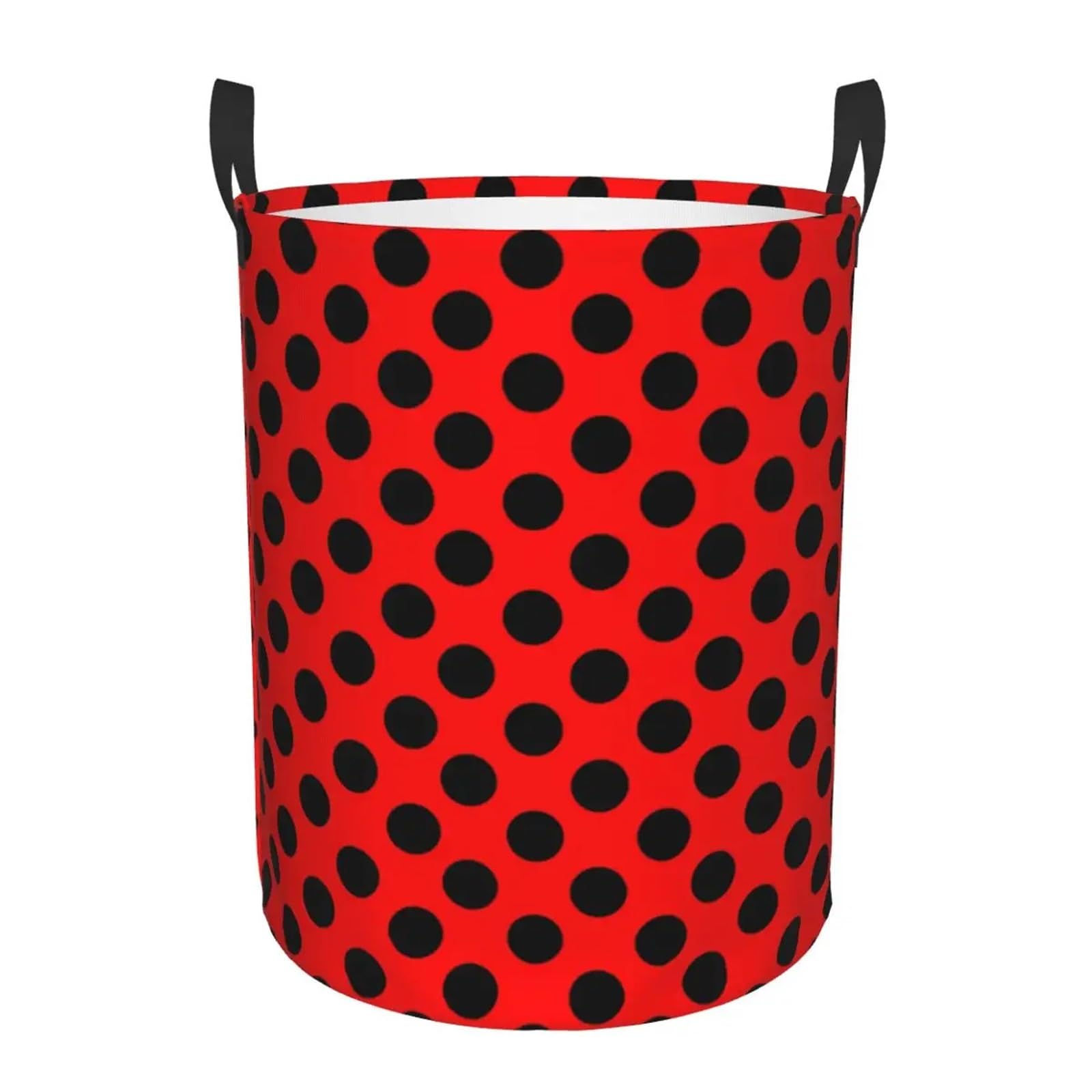 Fabric laundry hamper Polka Dots Pattern Laundry Basket Foldable Clothes Hamper Storage Bin for Family(Color18,50x40 cm)