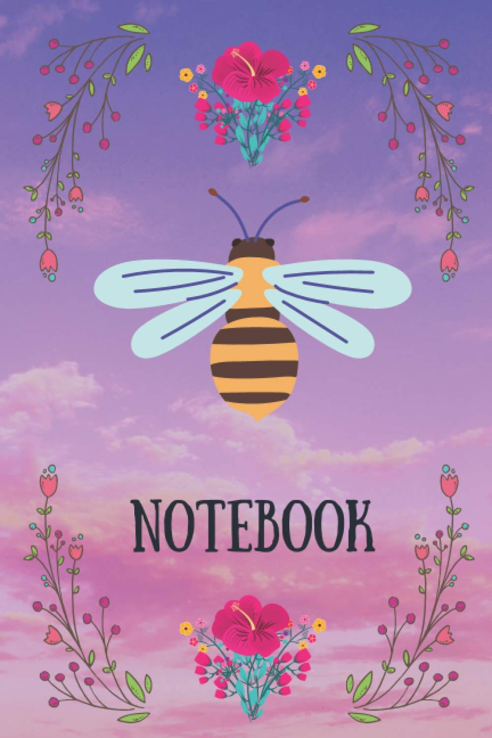 Notebook Journal: Bee Inspired Notebook Journal | 120 lined pages A5 (6" x 9")