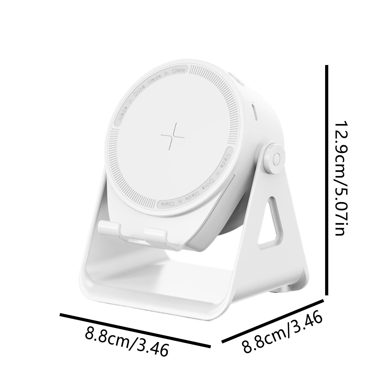 Induction Bracket Speaker Light, Intelligent Sensing Audio Dock, 360° Rotating Holder Design, Wireless Amplification Stand, For Travel Outdoor Desk Shower Car Use, 4.21x3.46x5.08 Inches