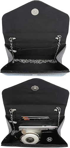 Miniatura 5 de Dasein Bolso de noche para mujer, embragues de fiesta, bolsos de boda, cóctel, baile de graduación, bolsos con purpurina esmerilada