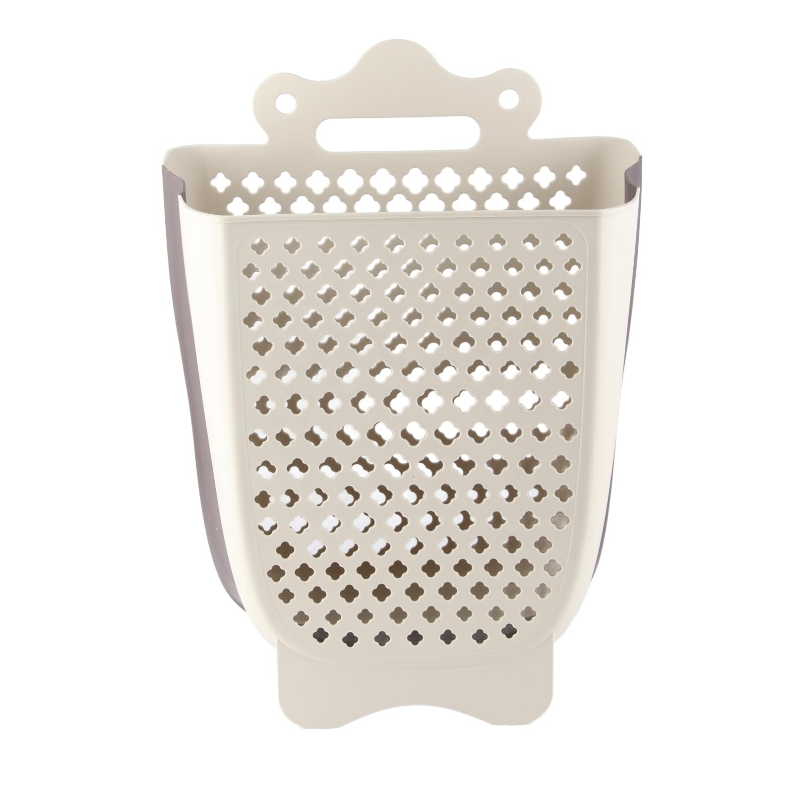 Cesto per Biancheria Appeso in Plastica, Cesto per Vestiti Sporchi Pieghevole Salvaspazio con Design a Parete, per Armadio WC del Bagno (Grande)