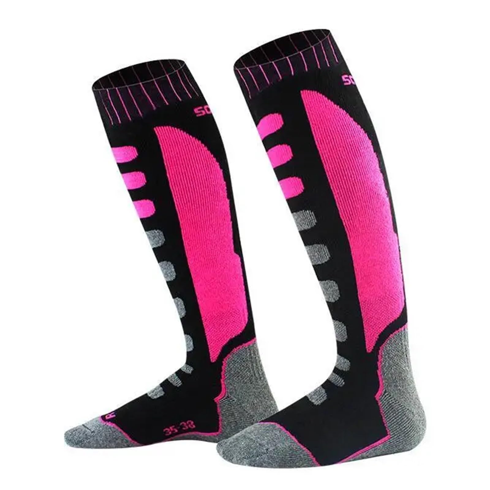 Chaussettes thermiques d'hiver en coton for homme et femme, idéales for le ski, snowboard, cyclisme, les jambes épaisses Pour le Ski D'hiver, la Randonnée