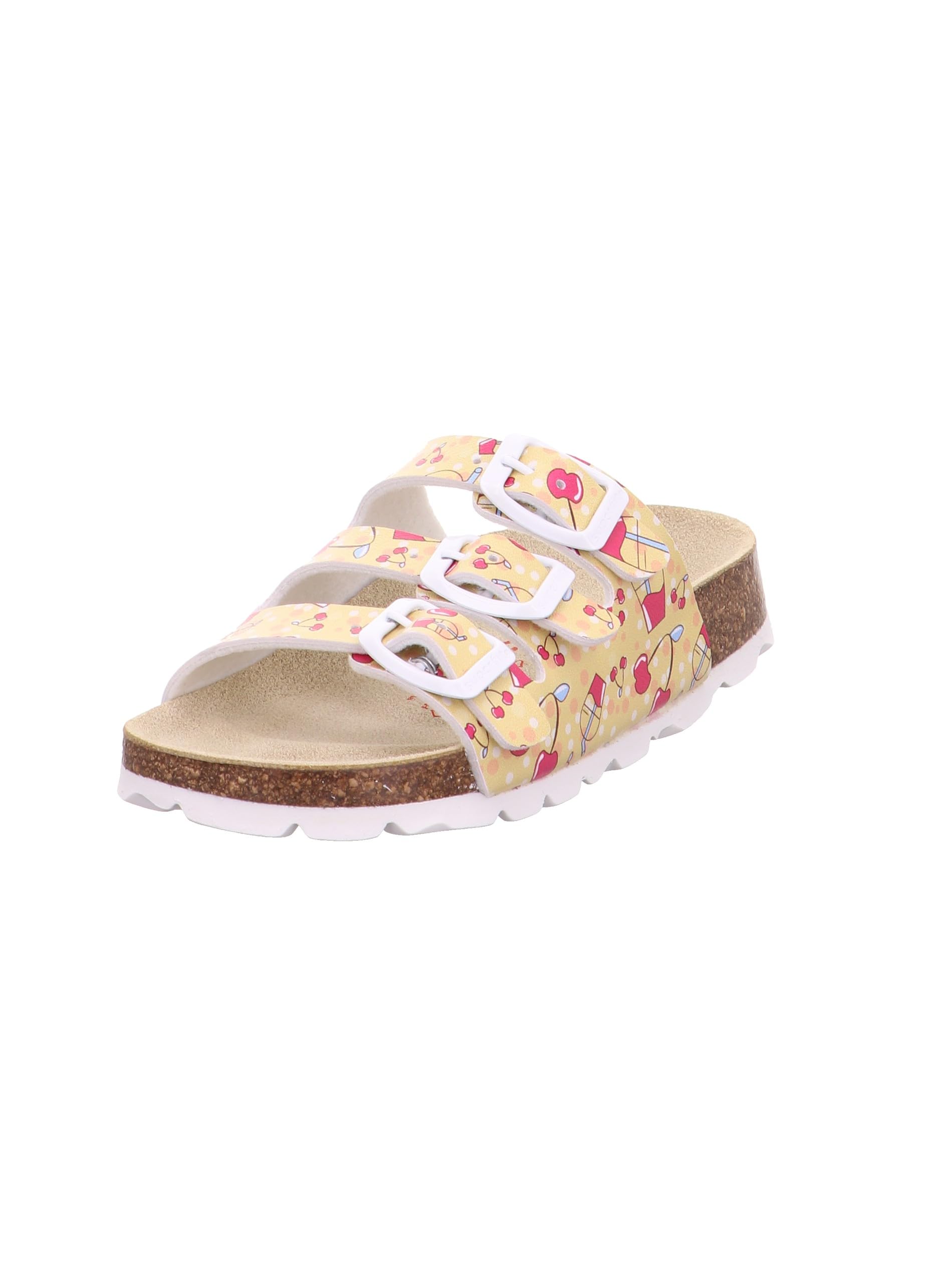 Superfit Girl's Fussbettpantoffel Slipper, Yellow/Pink 6020, 6.5 UK