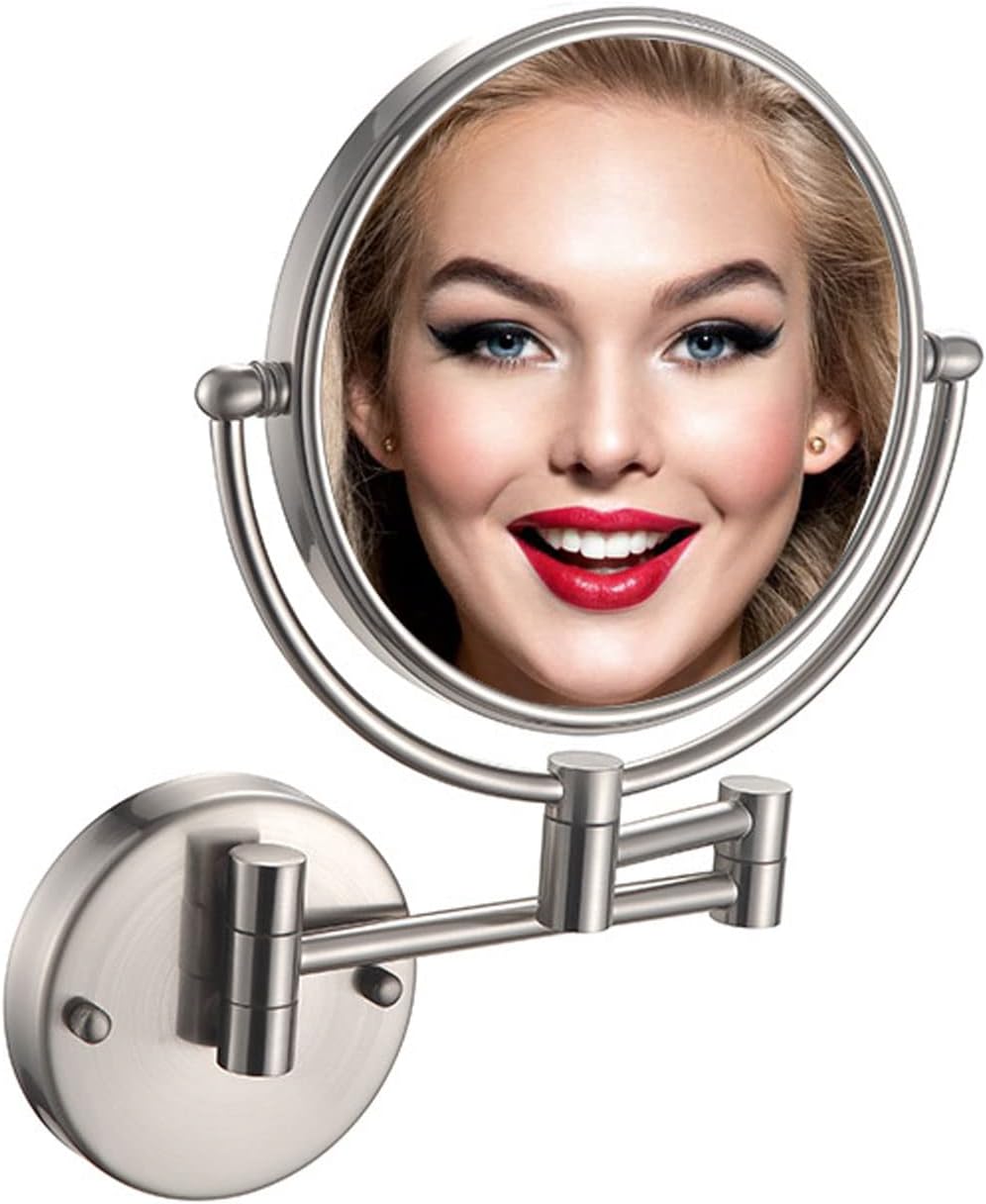 BhjKL Makeup Mirror Wall Mounted, Magnifying Mirror, 8