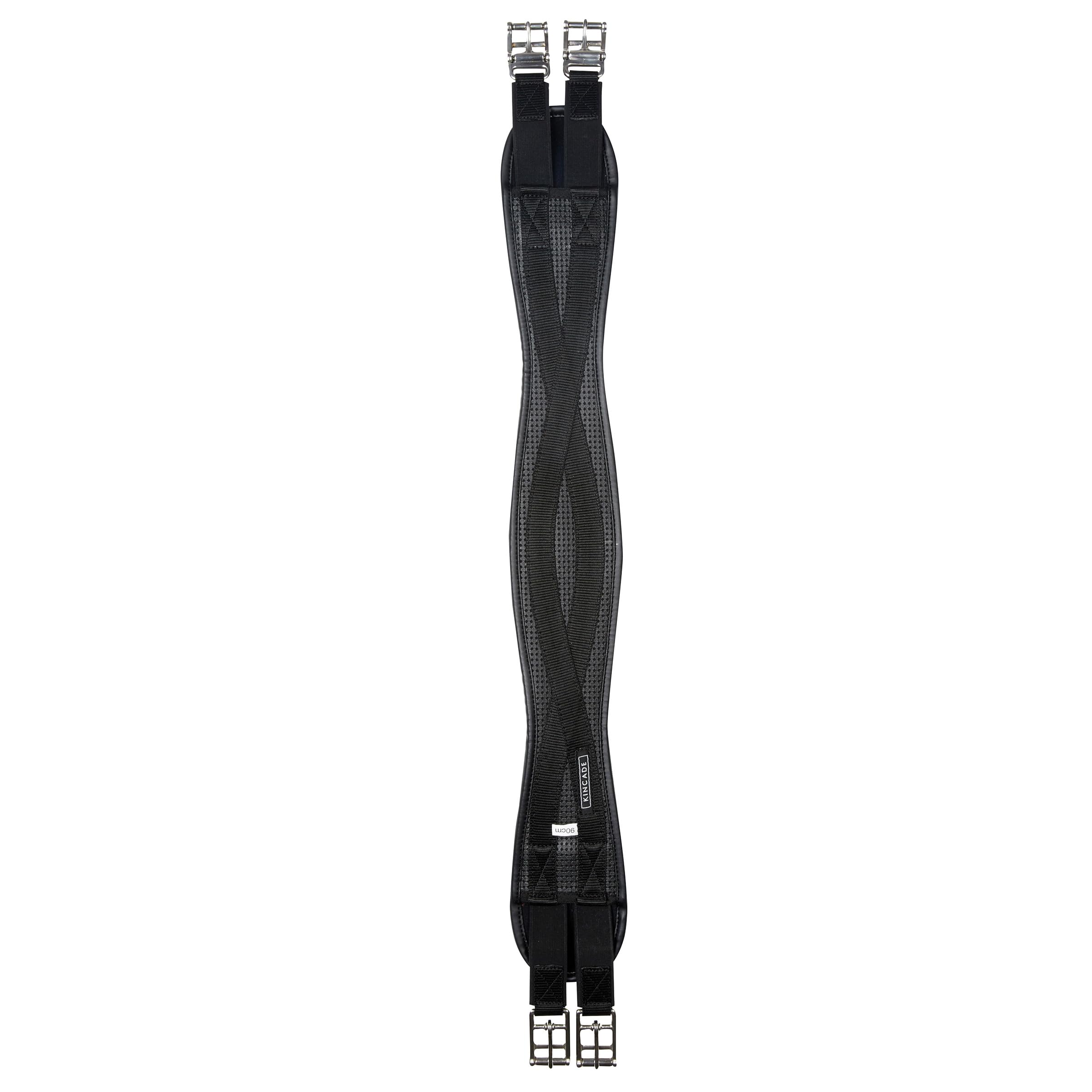 Kincade Anti-Chafe Shaped Elastic All Purpose Girth Girths 142 cm Black