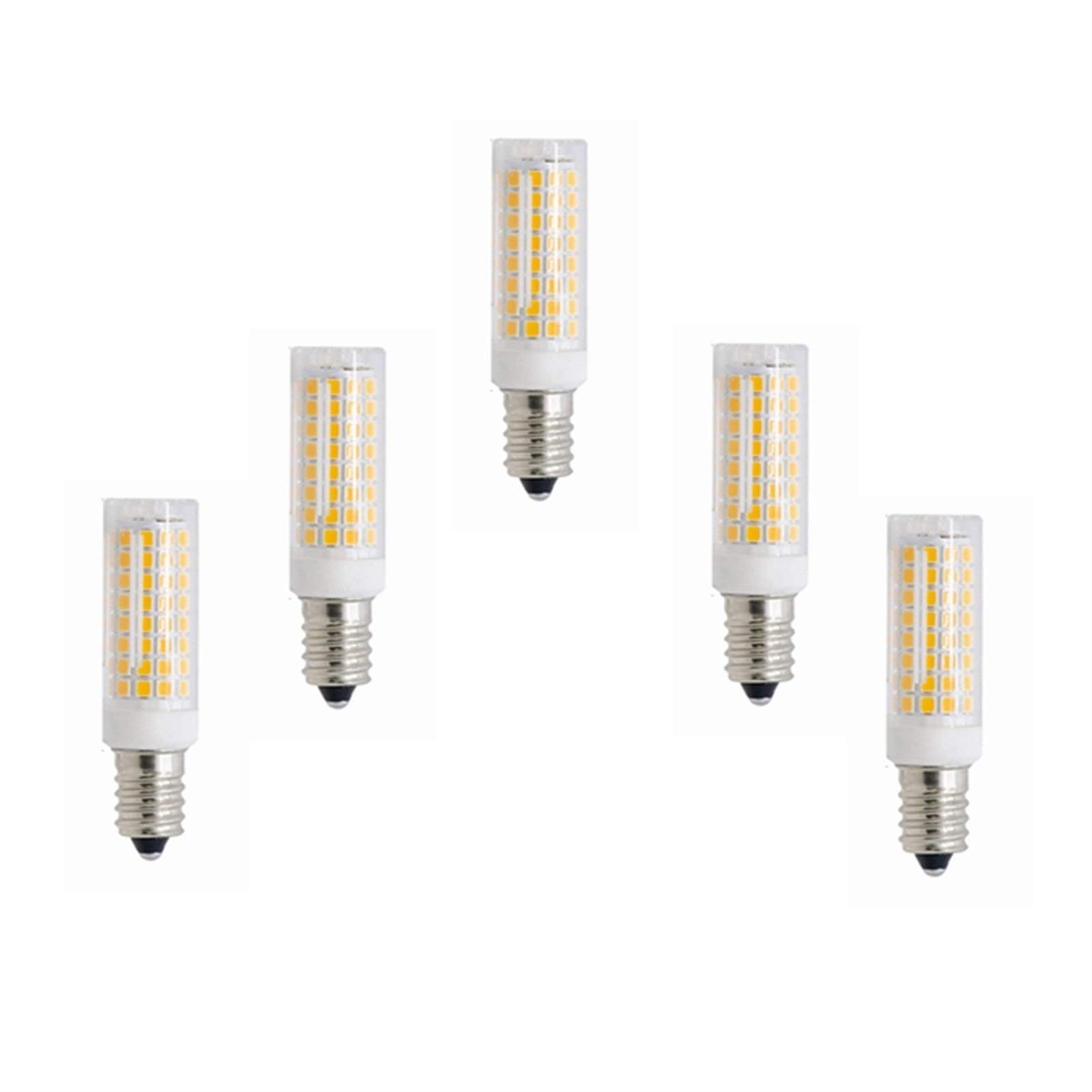 ANTYX E12 LED Bulb Corn Lamp 110V Dimmable 102LED 2835SMD LED Light Bulb 3000K/6000K For Home Decoration (Pack Of 5) (Color : Warm white)