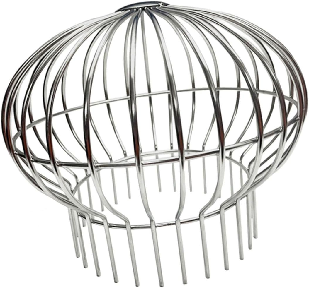 Spherical Metal Drain Grate Clog-Resistant Filter Rustproof for Balcony Roof Outdoor Waterflow Optimization Proof Drain Cover for Roof Gutters