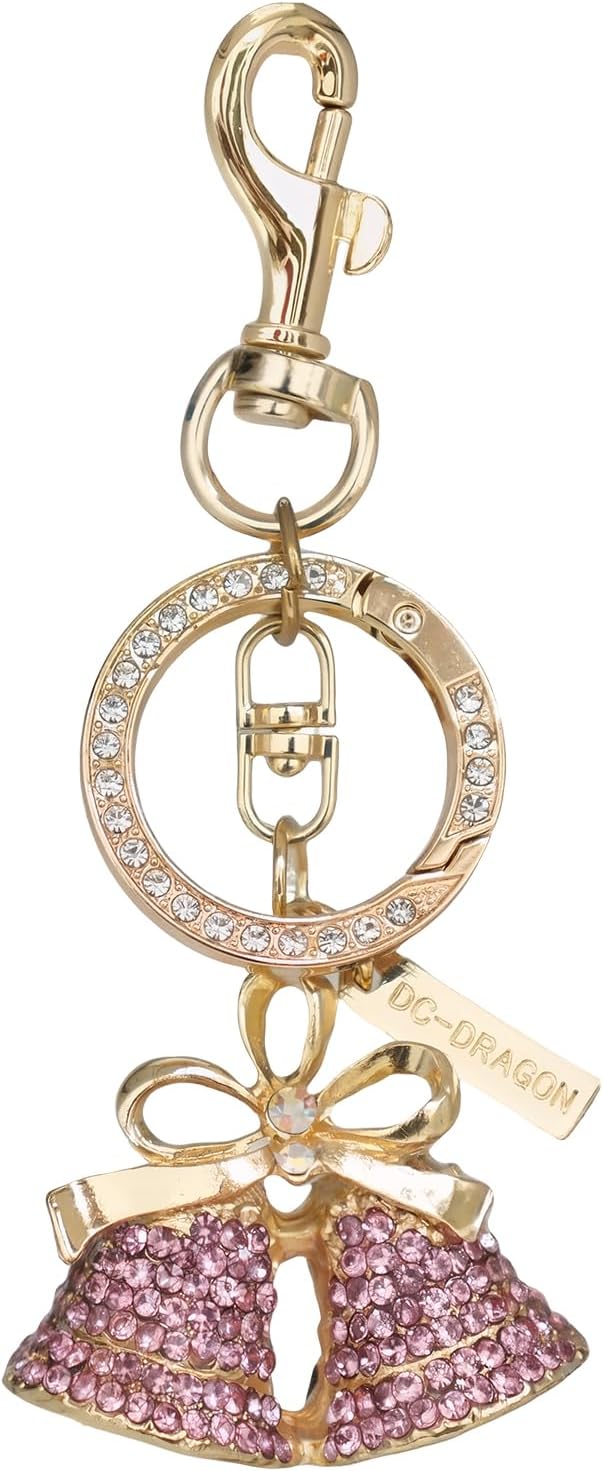 Rhinestone Bag Charm Keychain for Women, Purse & Handbag Accessory