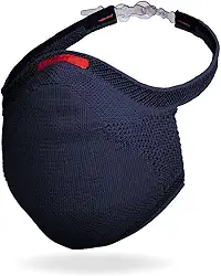 Máscara Fiber Knit Sport + Filtro de Proteção + Suporte (Azul Marinho, M)