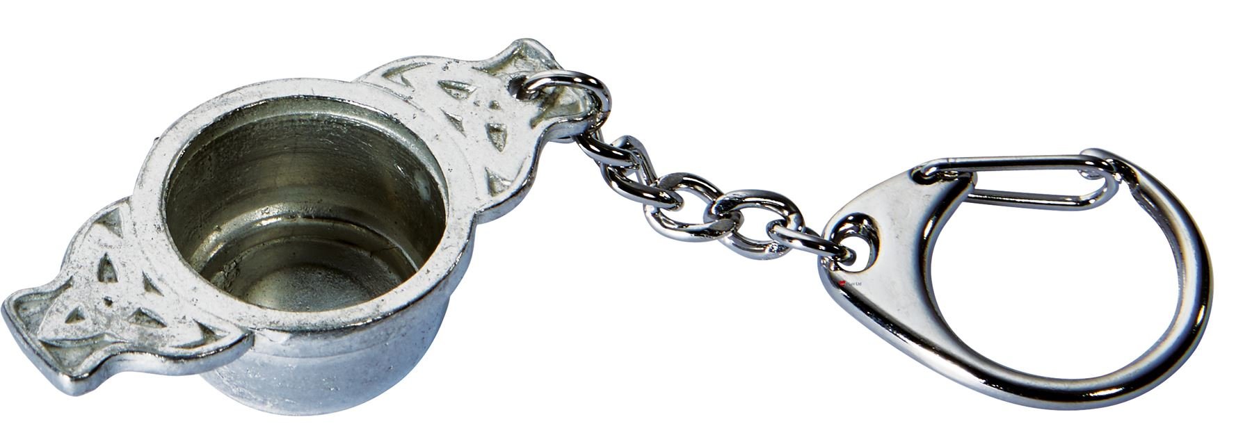I LUV LTD Quaich Scottish Pewter Keyring