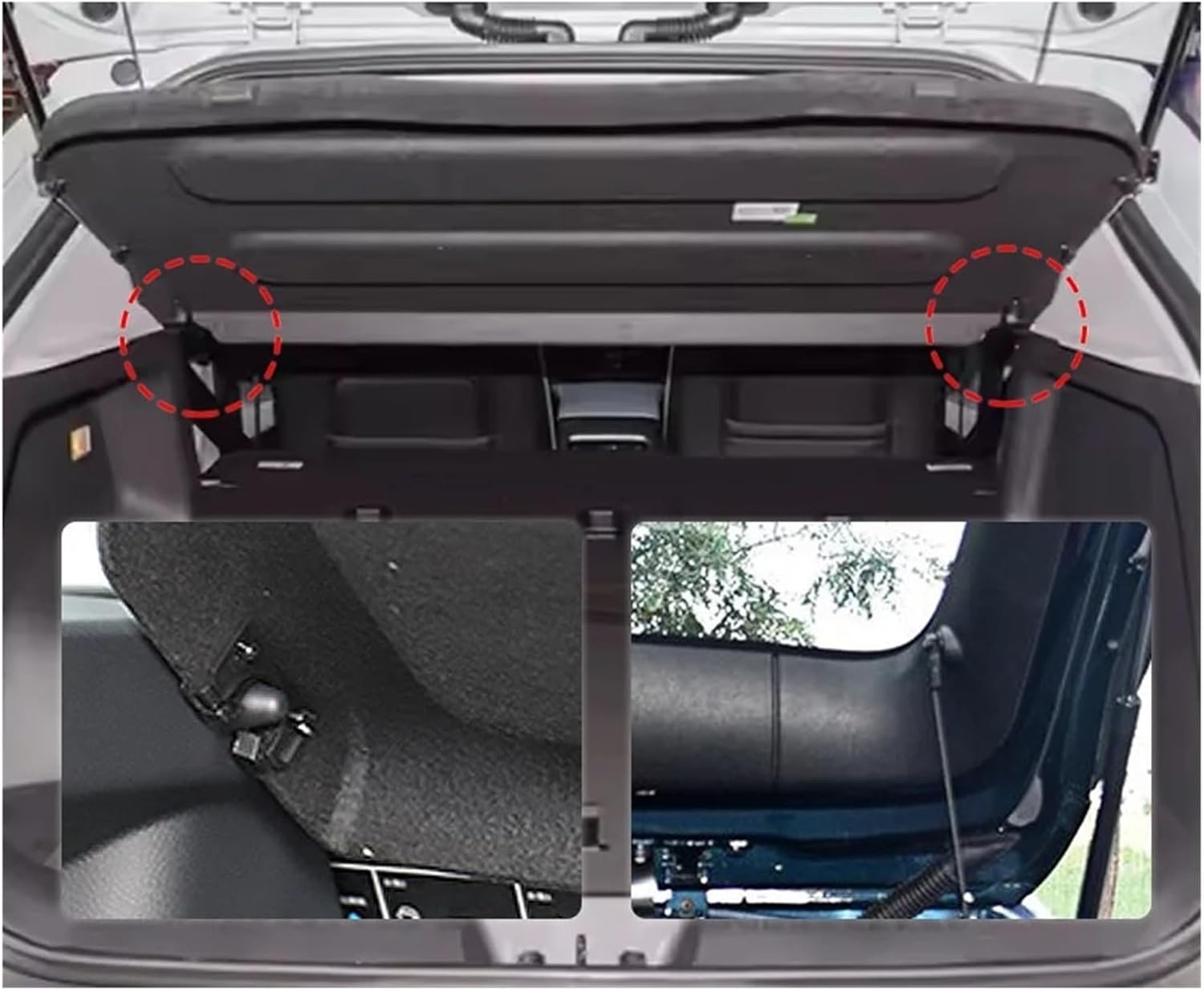 Non-Retractable Trunk Cargo Cover Luggage Parcel Rack Anti-Peeping Privacy Shield Car Interior Parts Compatible with Chery OMODA