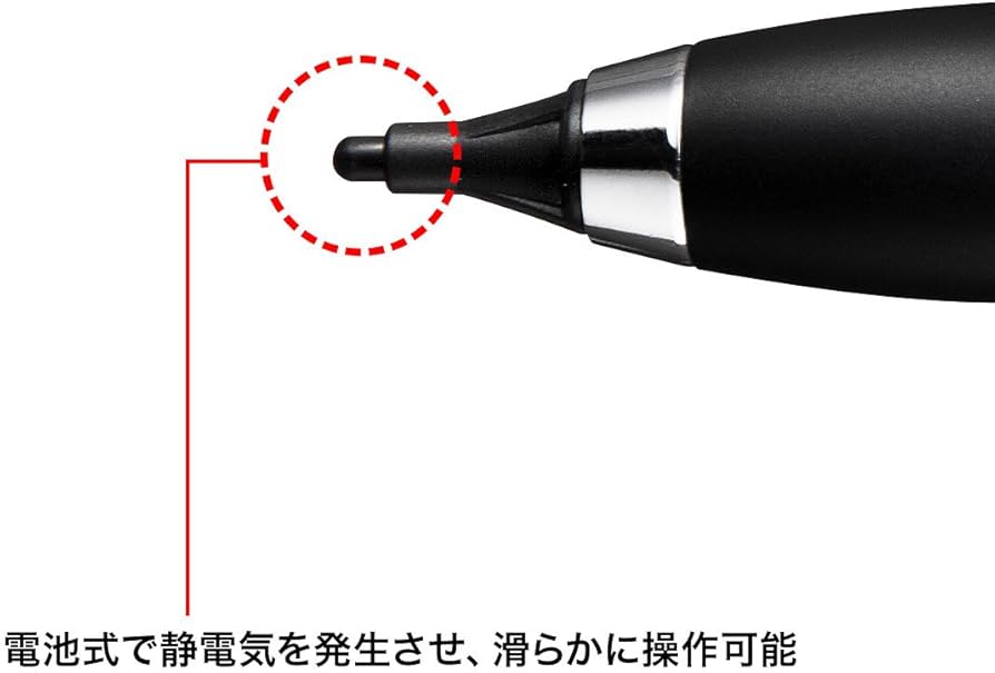 Amazon | サンワサプライ 電池式極細タッチペン PDA-PEN41BK