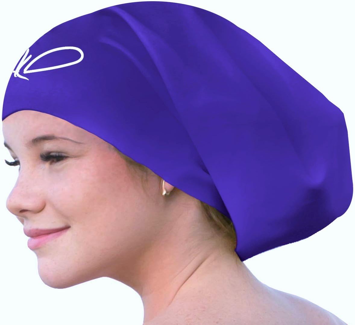 Extra Large Swim Cap for Long Hair – Silicone Cap for Braids, Dreadlocks, Afro Hair – Loose Fit for Women & Men – Comfortable, Waterproof, Keeps Hair Dry