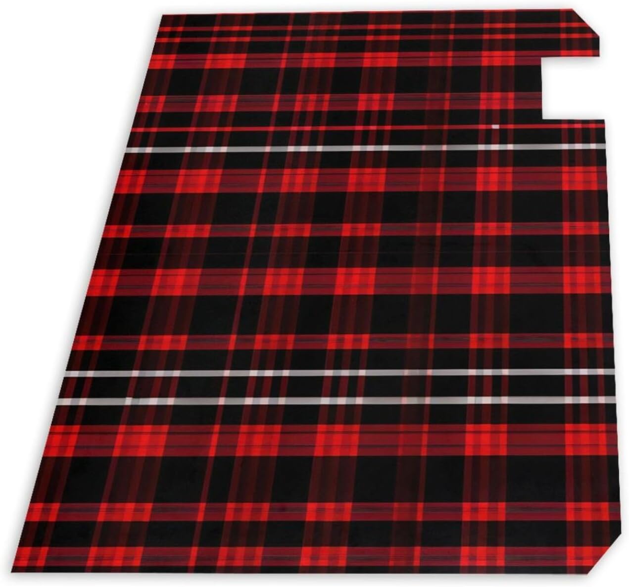 Plaid Red and Black Mailbox Covers Magnetic Post Box Cover Wraps Standard Size 21x18 Inches for Garden Yard Decor