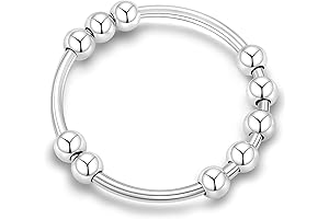 Anxiety Ring for Women: A Sterling Silver Haven of Tranquility