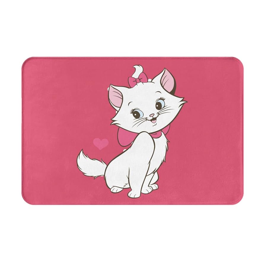 Amazon | 玄関マット 猫柄 マリーちゃん8 可愛い 屋外 室内 滑り