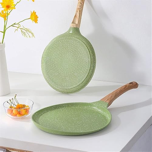 Miniatura 7 de Sartén antiadherente para tortillas, panqueques, tortillas, huevos, molde fundido a presión para panqueques de abuluminio fundido a presión sartén
