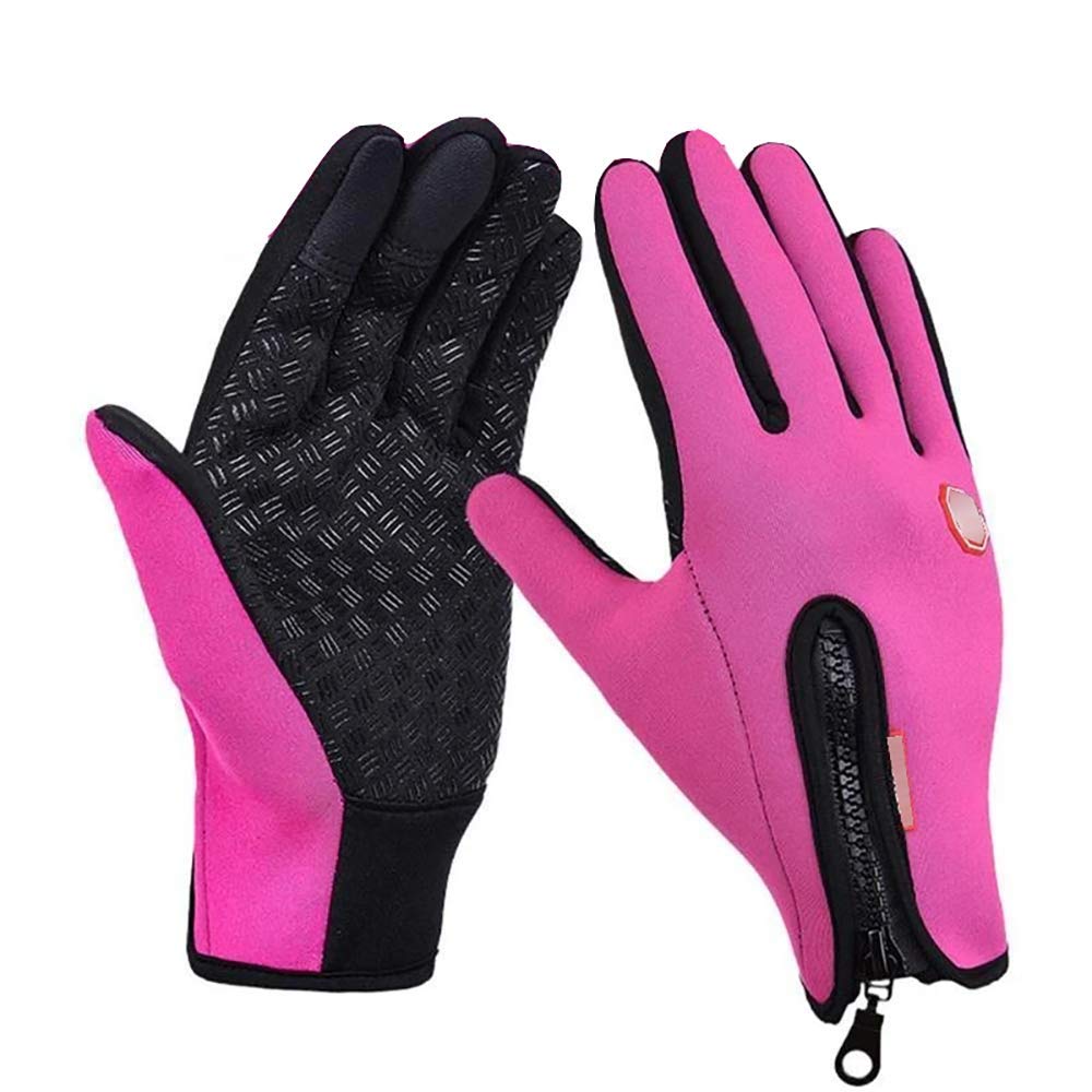 Weatlake ?Winter Sales? Warm Thermal Gloves Cycling Running Driving Gloves (PINK, M)