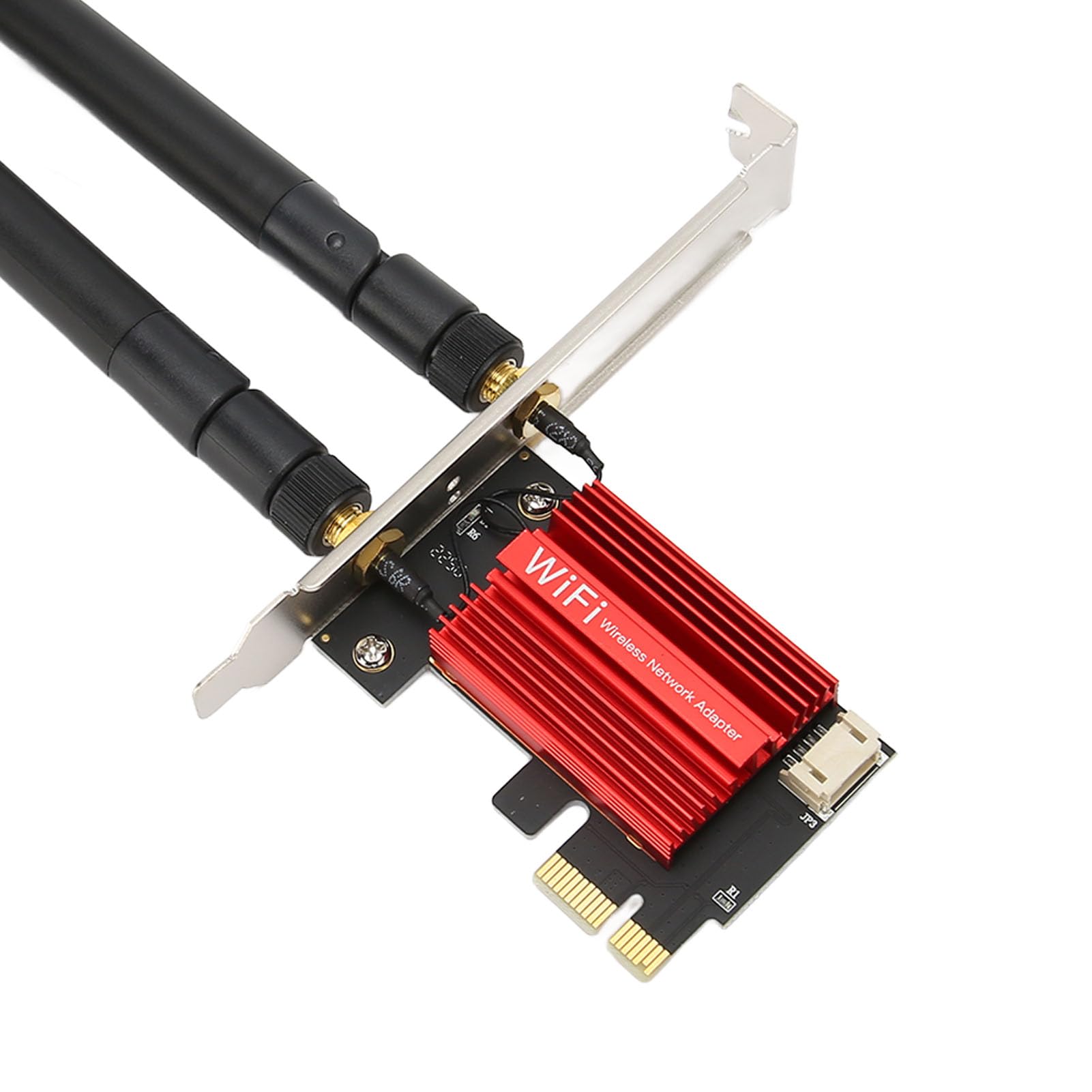 Carte Réseau PCI Express, Carte Réseau Gigabit Ethernet PCIE, Carte WiFi PCIE pour PC de Bureau avec Bluetooth 4.0, Double Bande Compatible avec 7 8 10 11